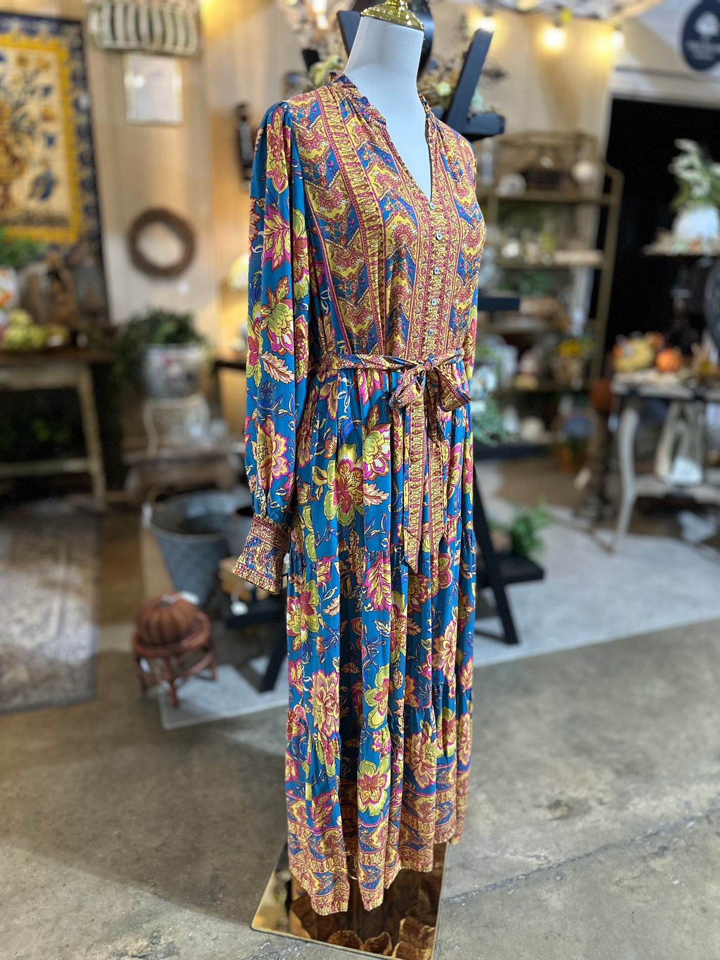 Easel Challis Maxi Dress