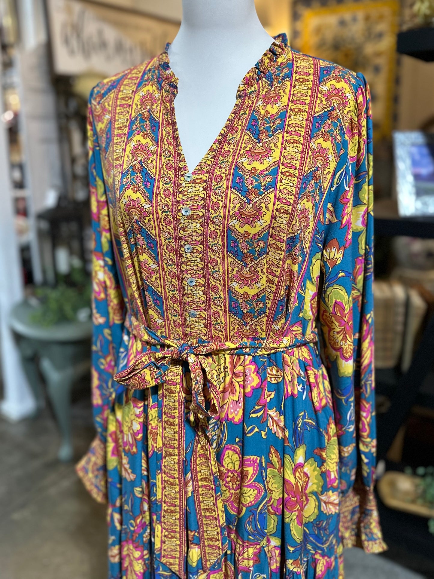 Easel Challis Maxi Dress
