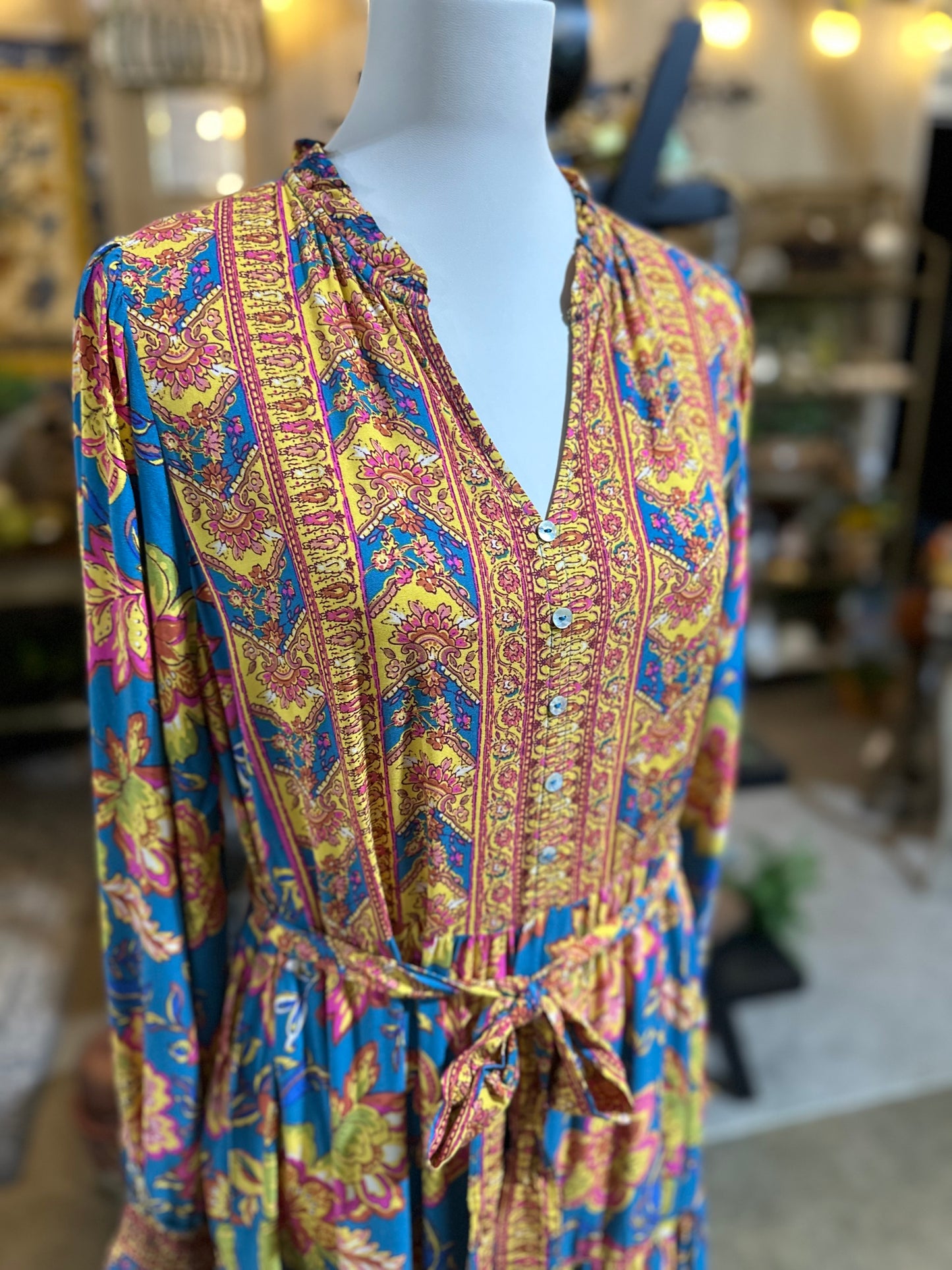 Easel Challis Maxi Dress