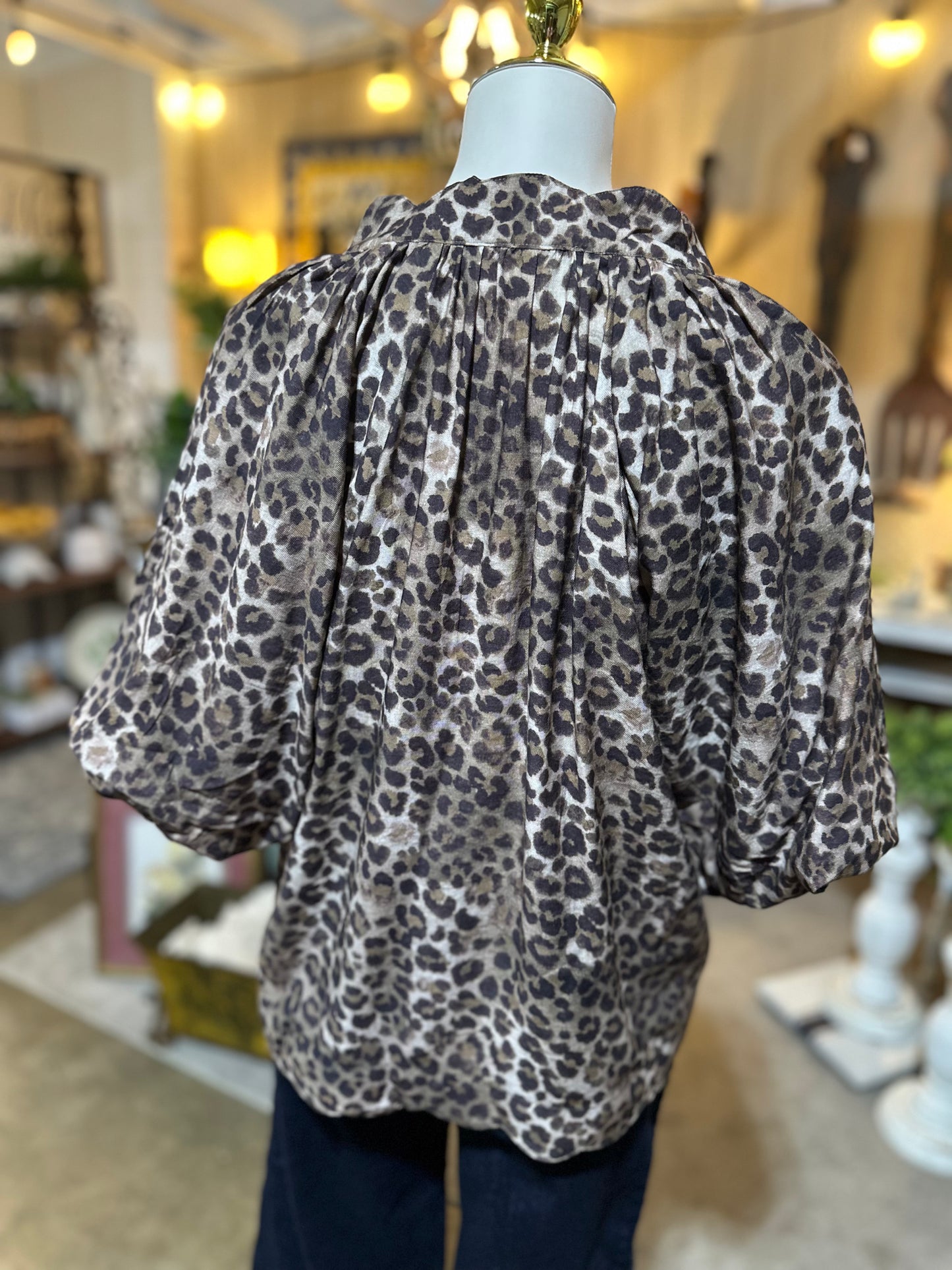 Umgee Animal Print Blouse