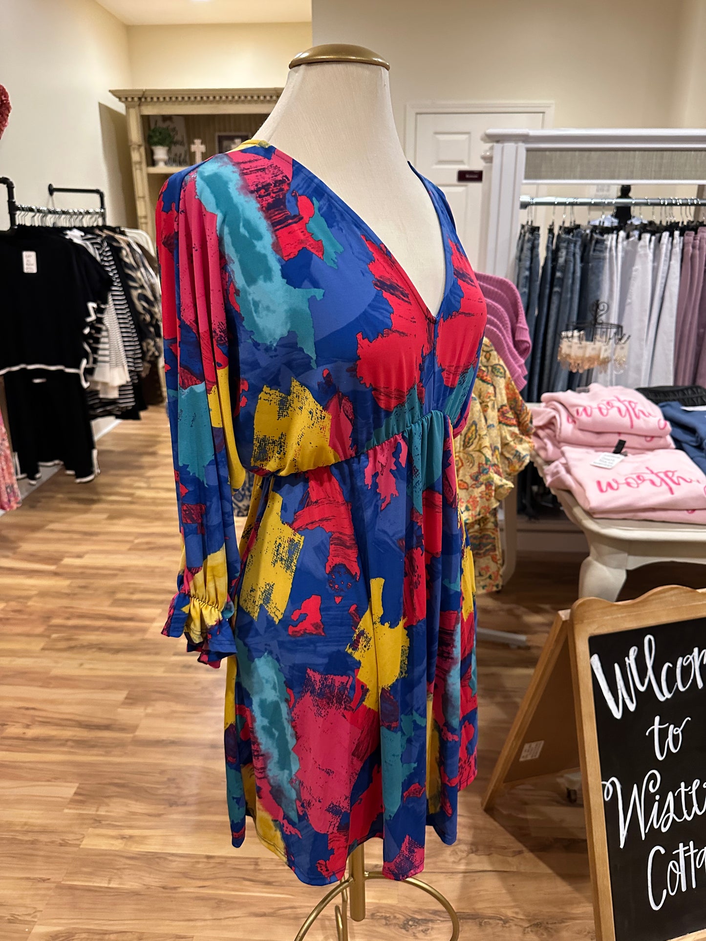 White Birch Multi Color Dress