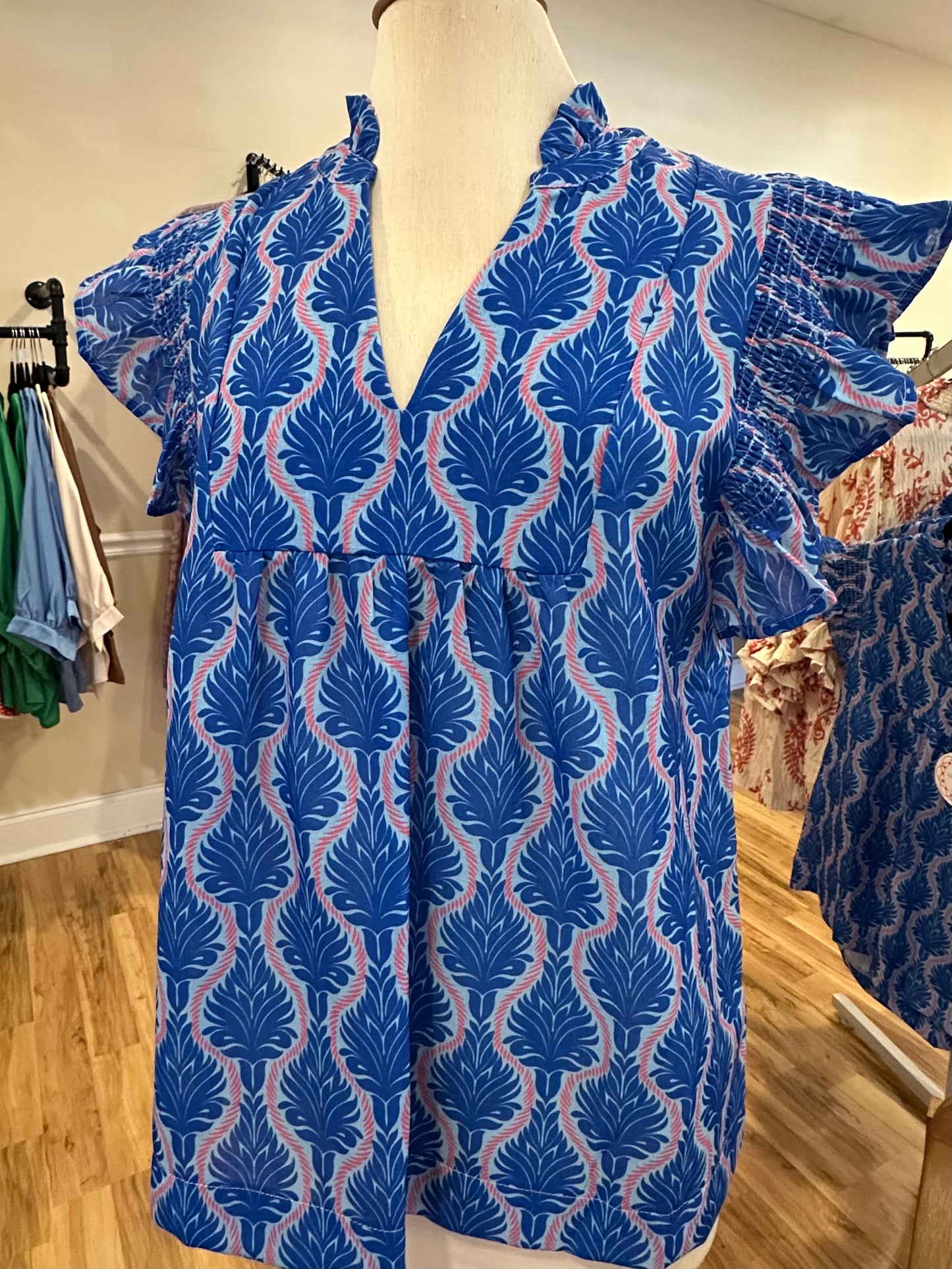 Umgee Ruffle Sleeve Blouse