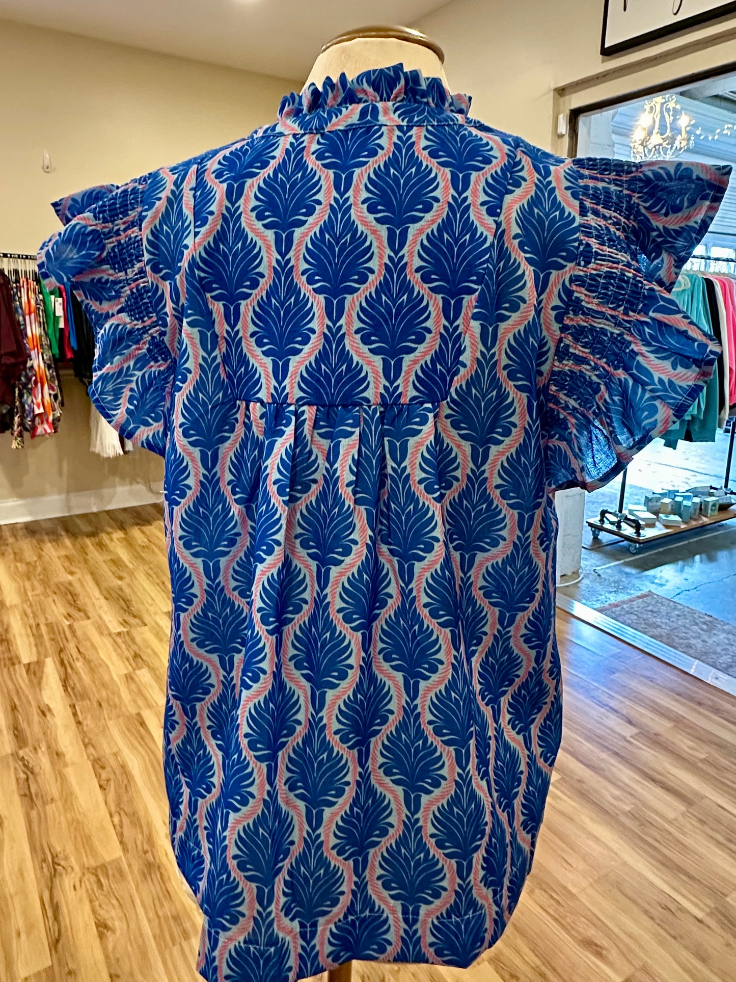 Umgee Ruffle Sleeve Blouse