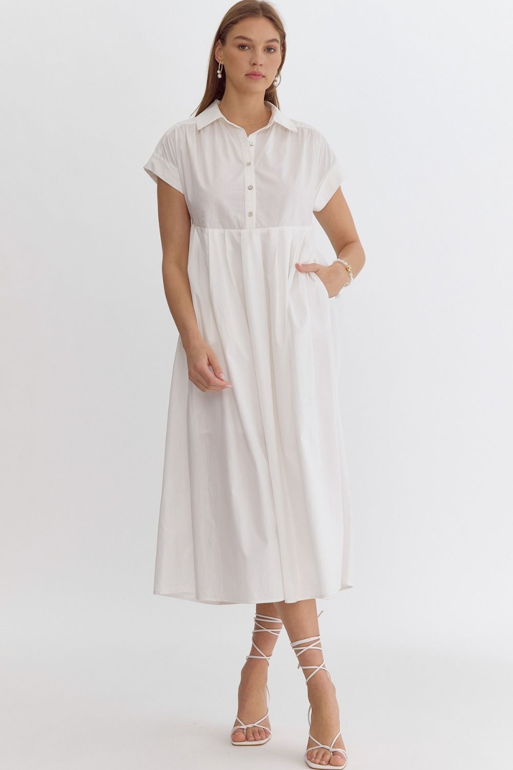 Entro Classic White Dress