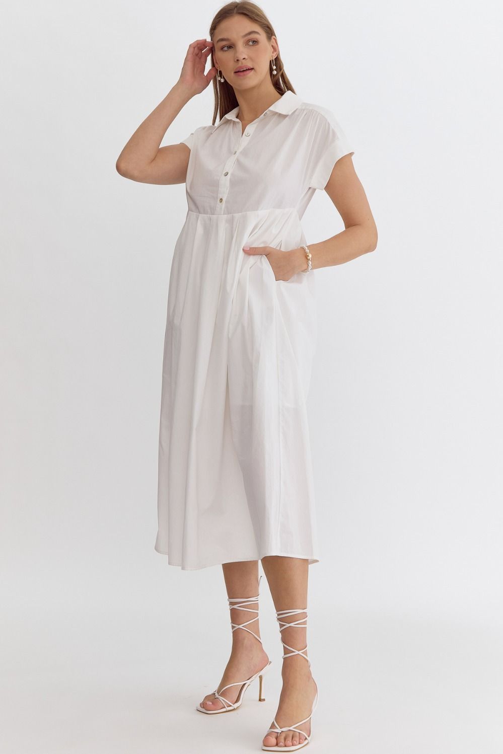 Entro Classic White Dress