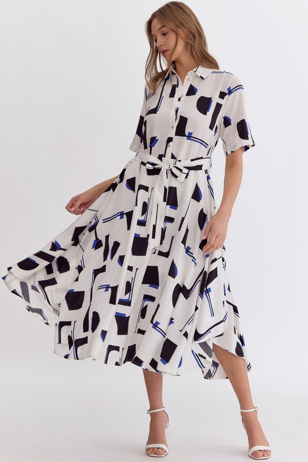 Entro Front Tie Dress