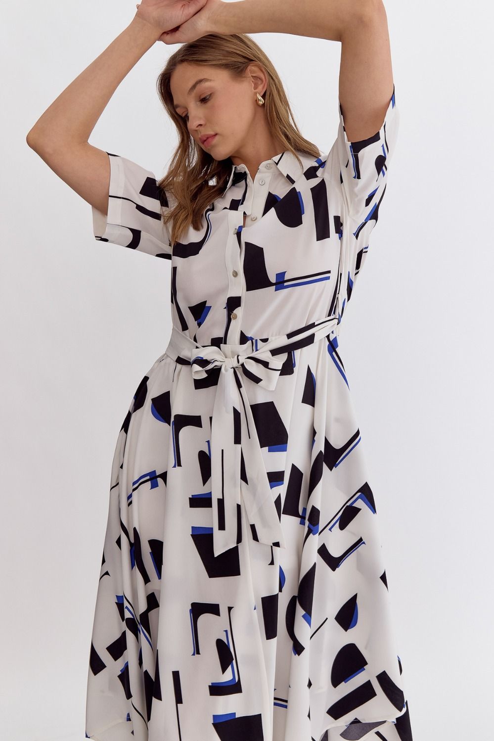 Entro Front Tie Dress