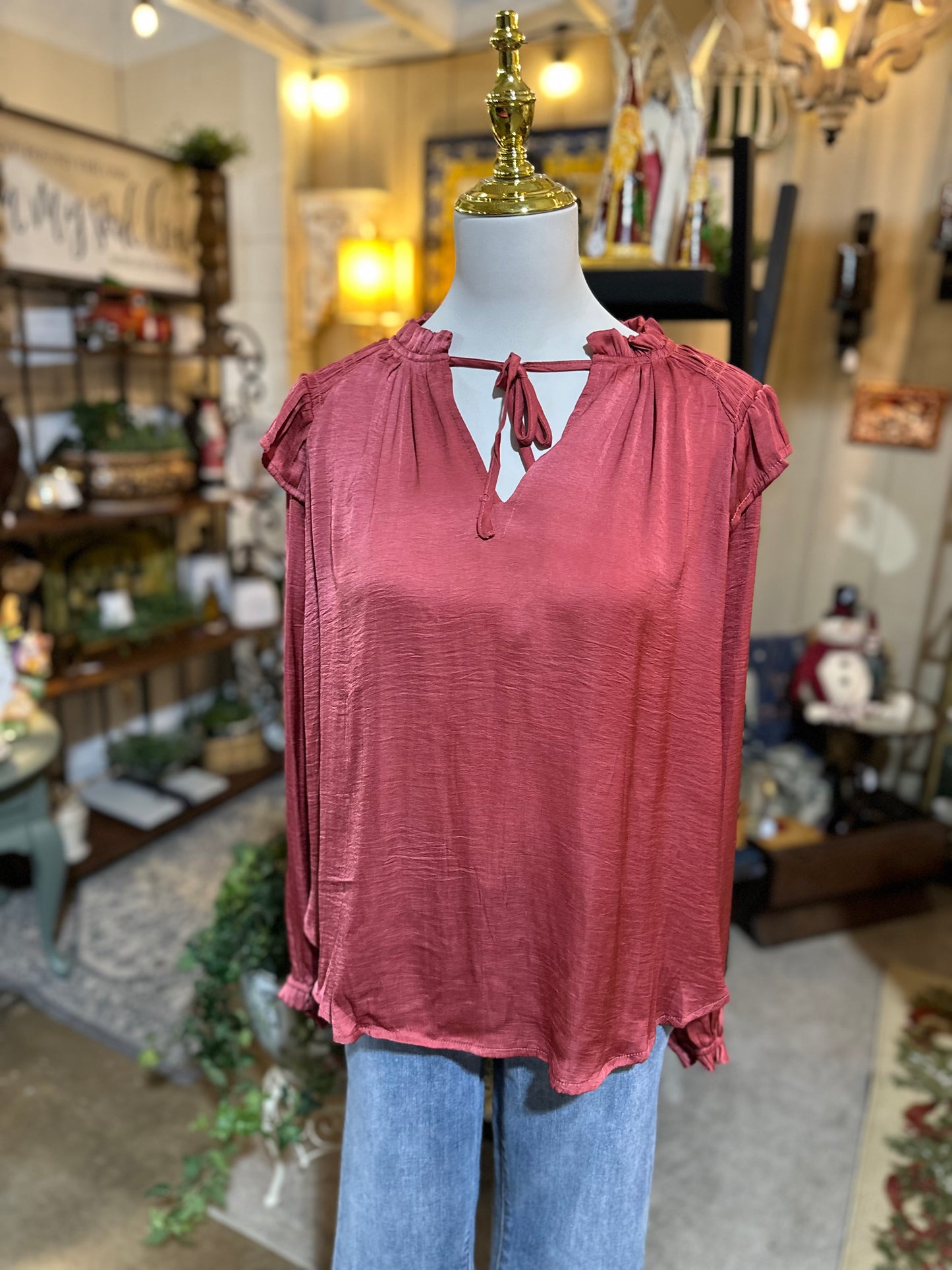 Umgee Satin Rosewood Top