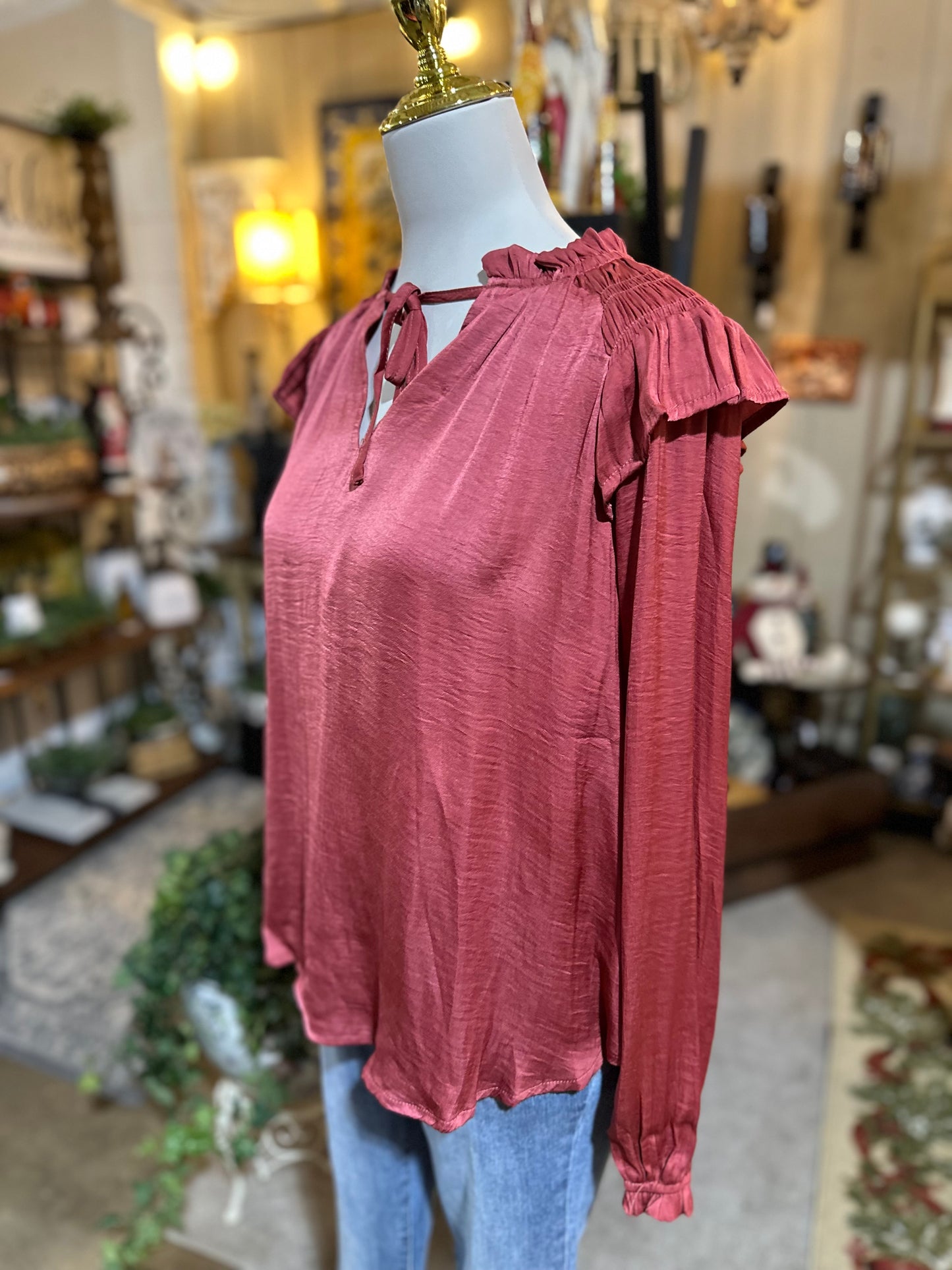 Umgee Satin Rosewood Top