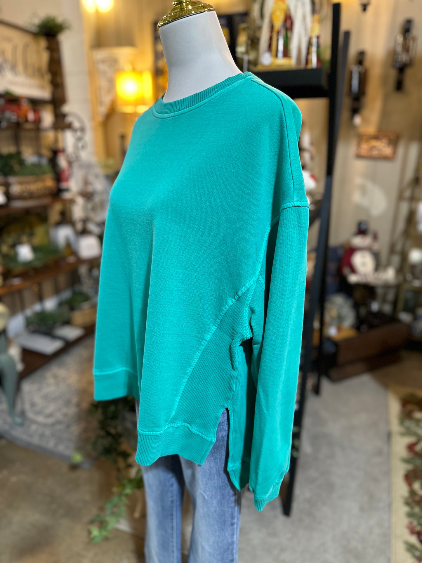 Zenana Best Sweatshirt in Forest