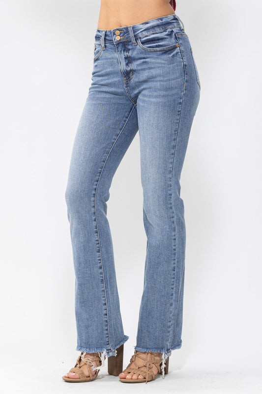 JUDY BLUE Double Button Bootcut