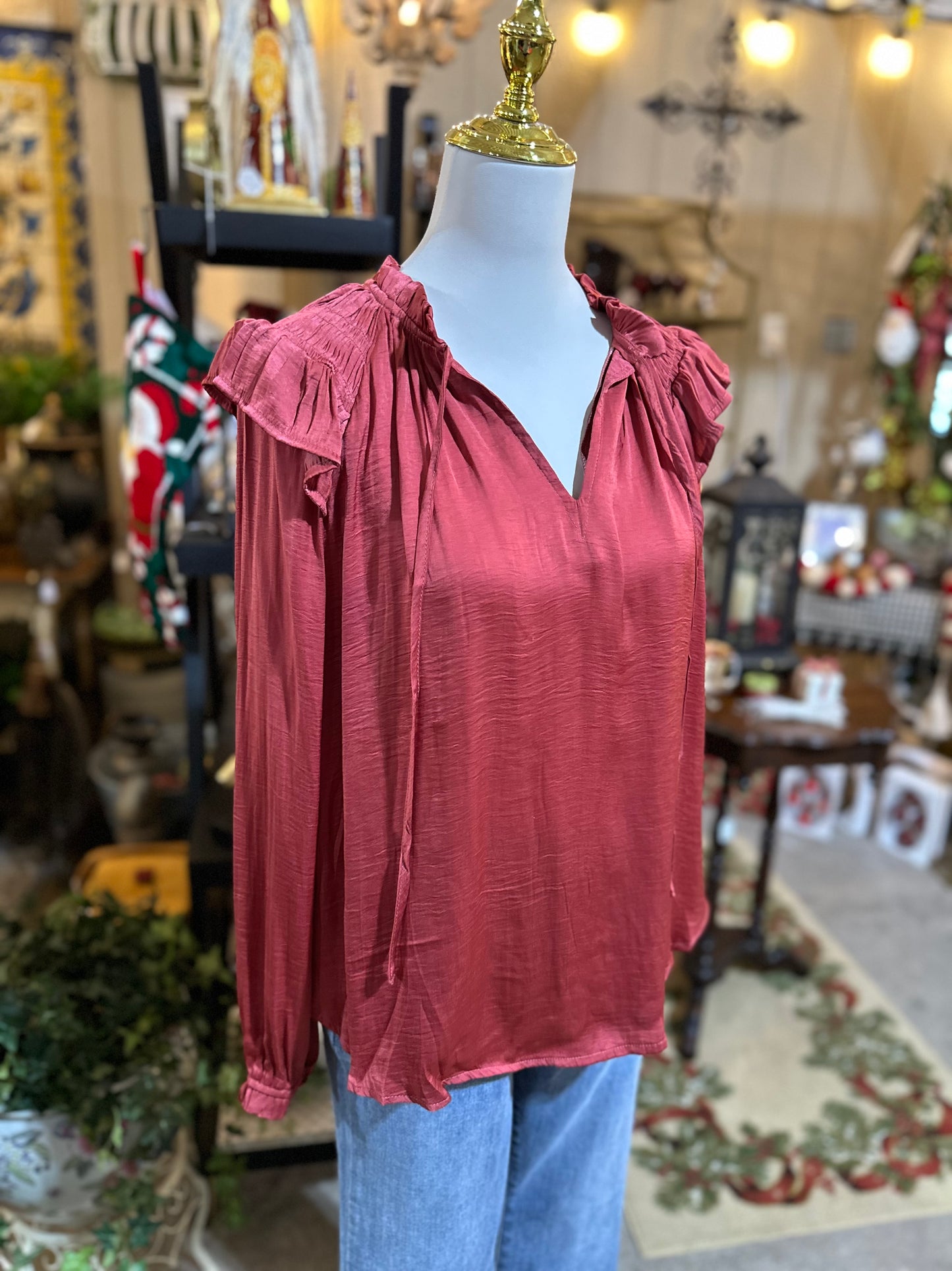 Umgee Satin Rosewood Top