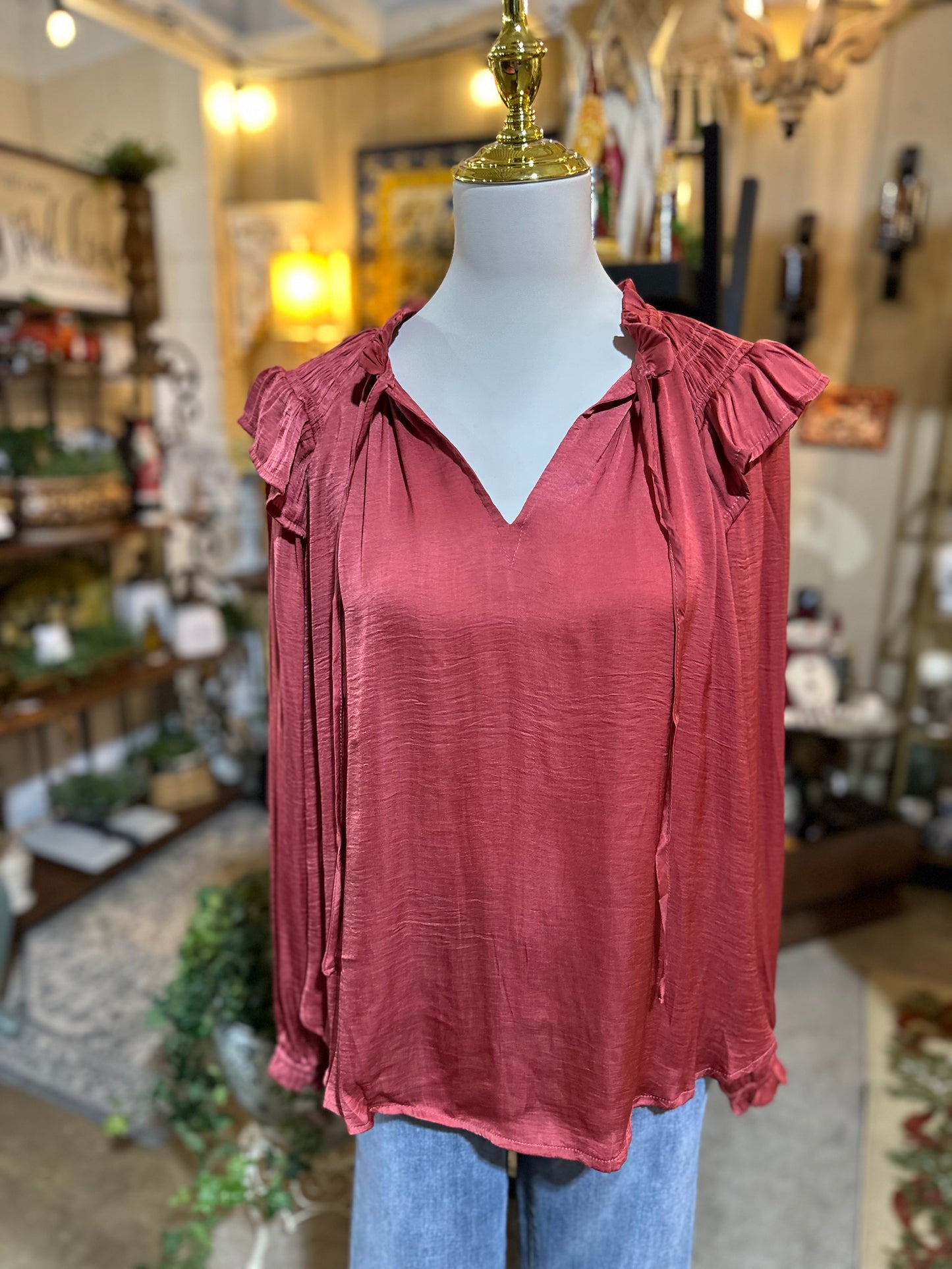 Umgee Satin Rosewood Top