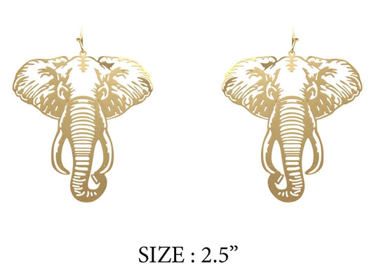 Earrings - Elephant