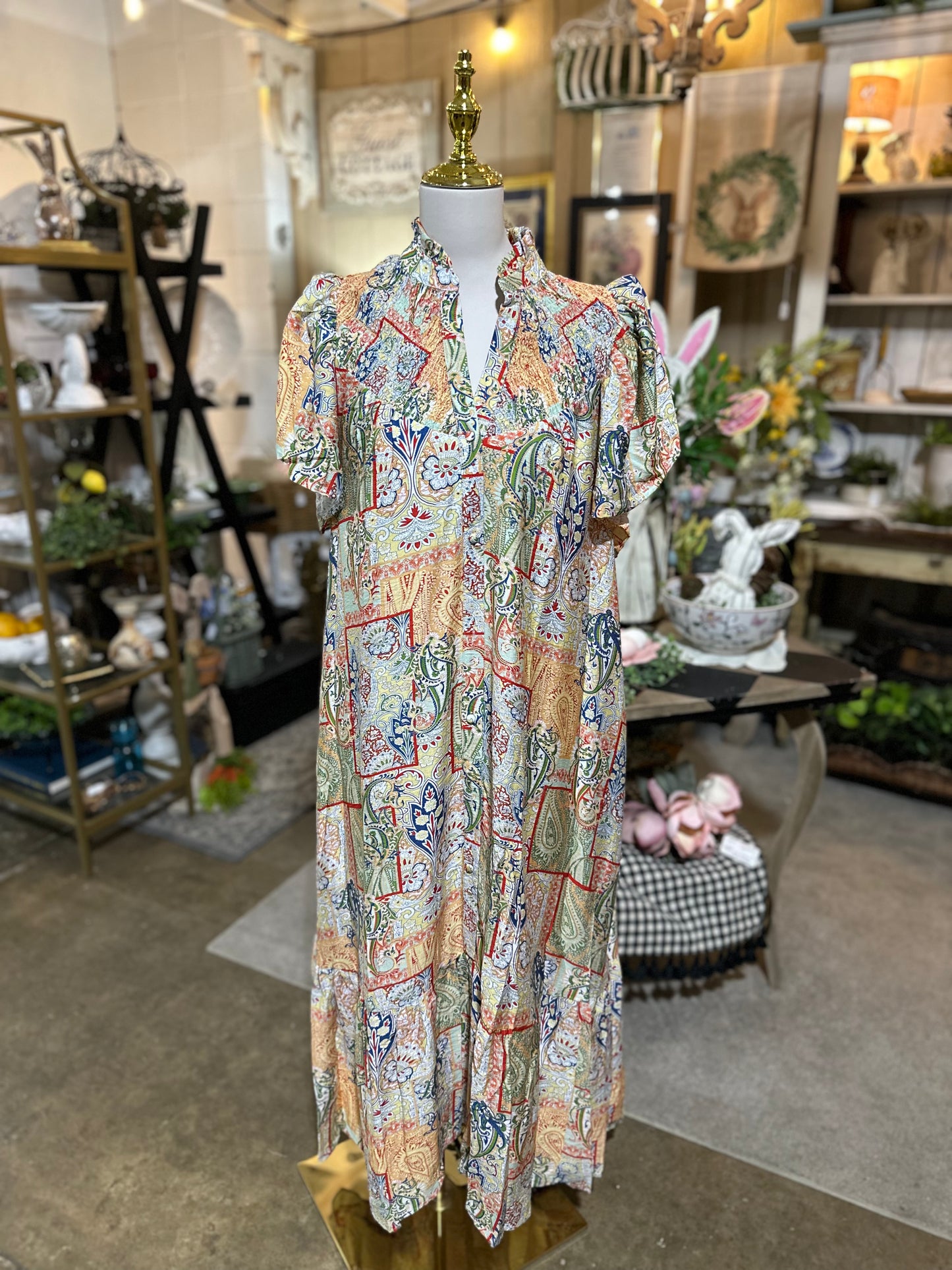 Umgee Boho Patchwork Dress