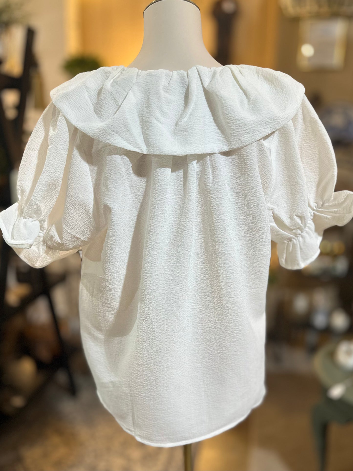 GiGiO Frilled Collar Top