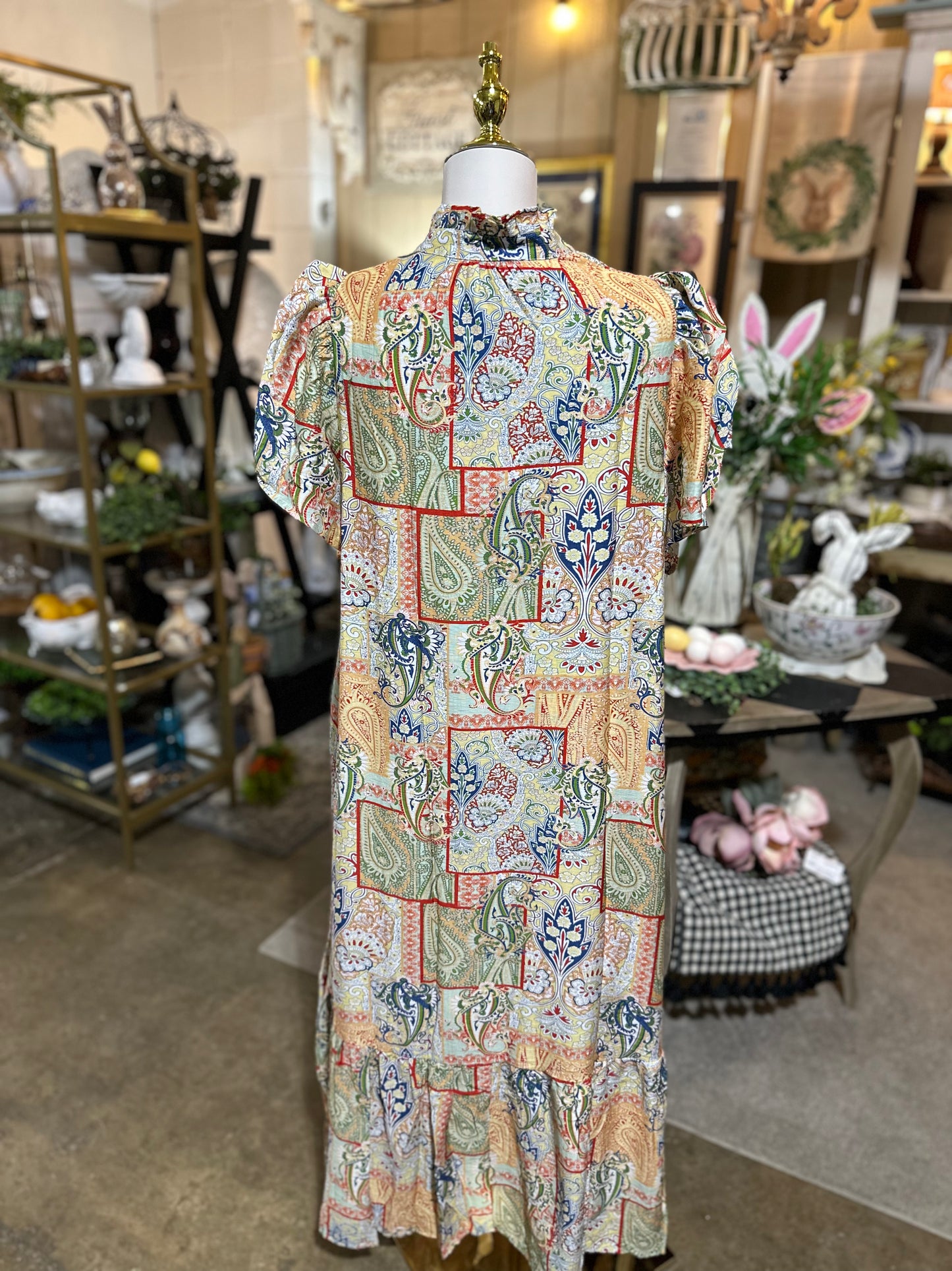 Umgee Boho Patchwork Dress