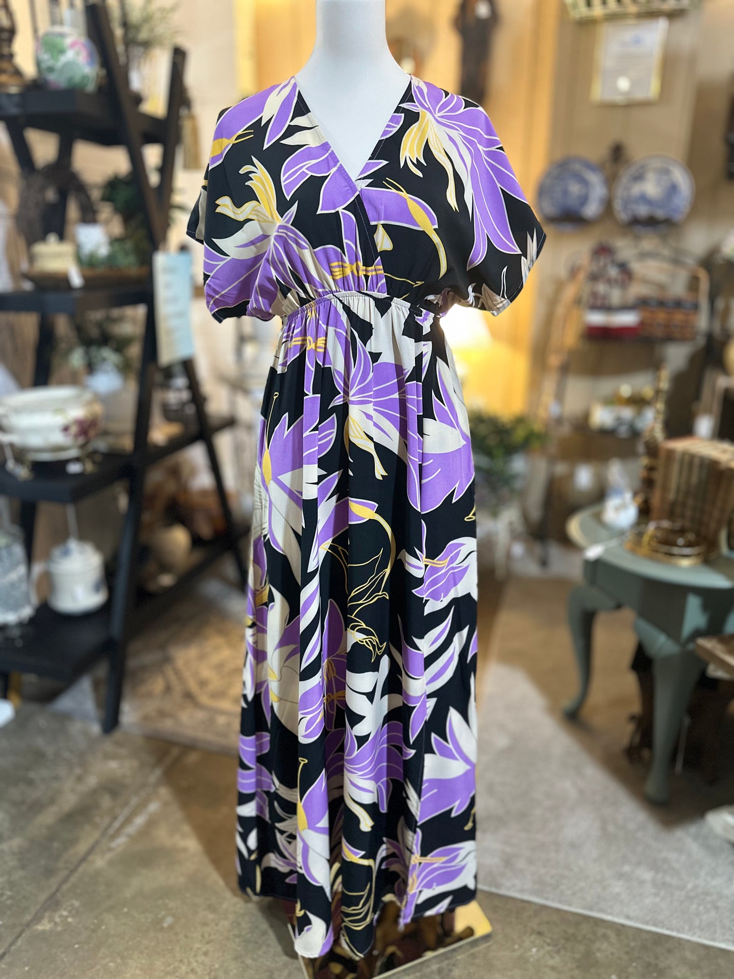Umgee Floral Maxi Dress