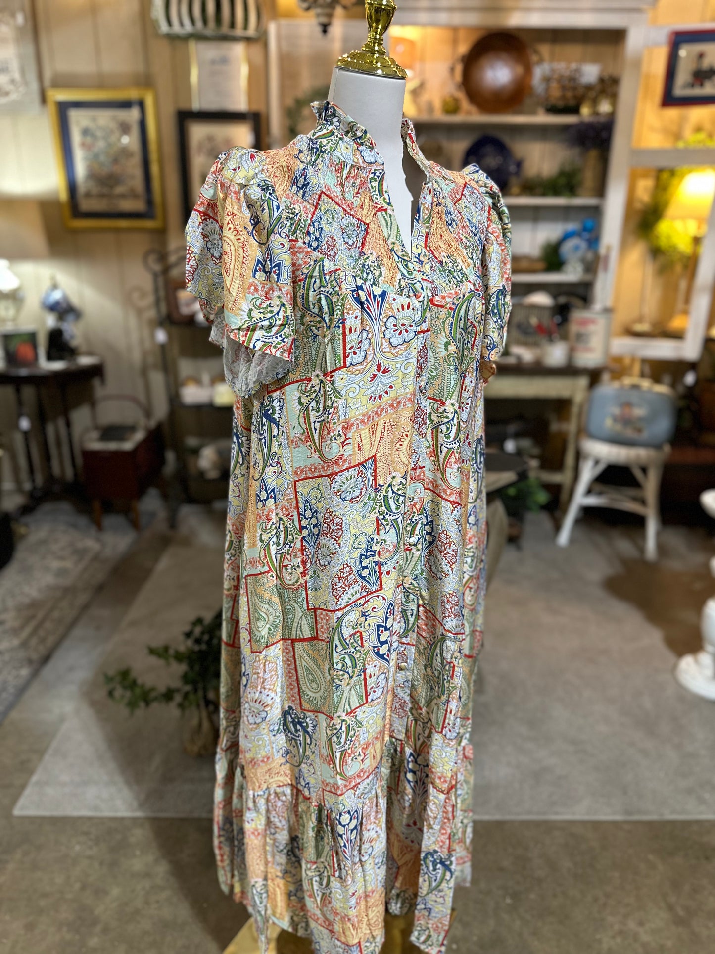 Umgee Boho Patchwork Dress