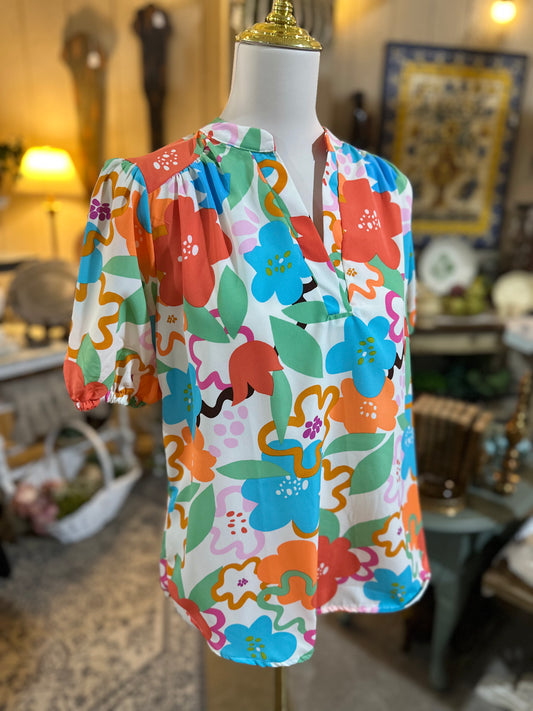 Entro Floral Top