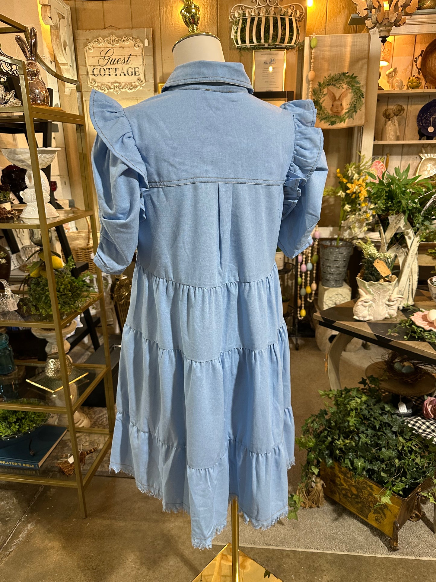 GiGiO Shirt Dress in Light Blue