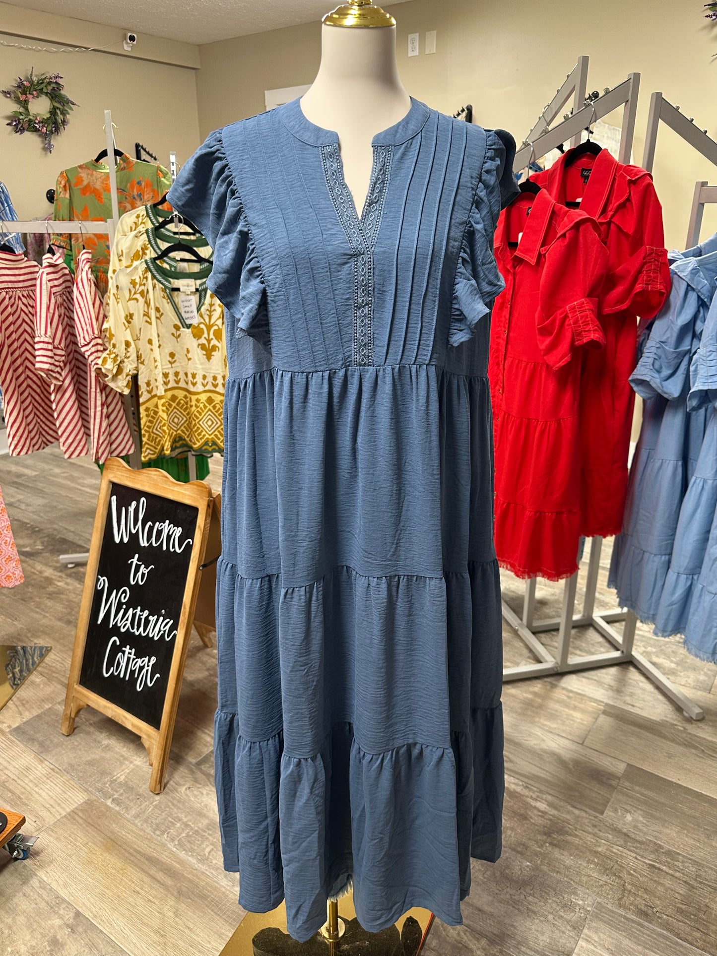 Umgee Tiered Midi Dress