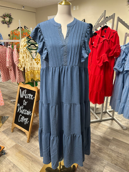 Umgee Tiered Midi Dress