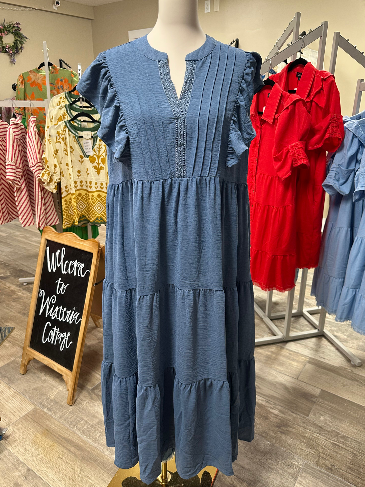 Umgee Tiered Midi Dress