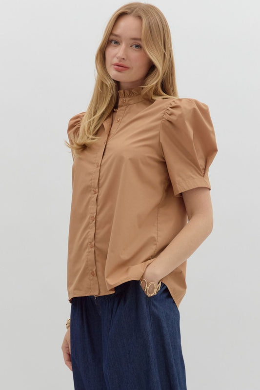 Entro Puff Shoulder Top