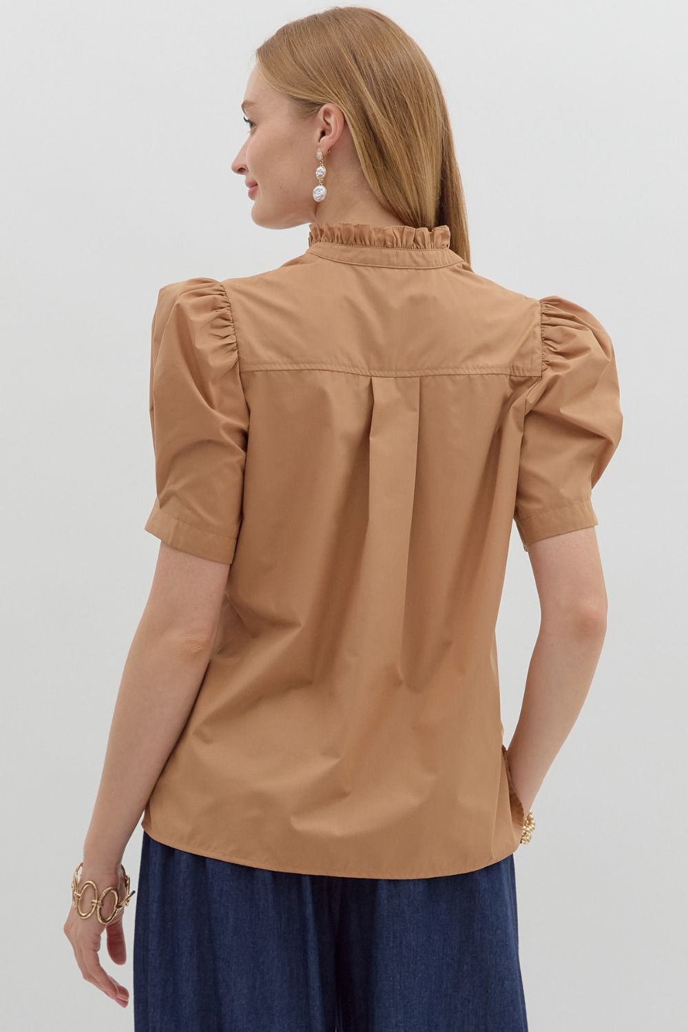 Entro Puff Shoulder Top