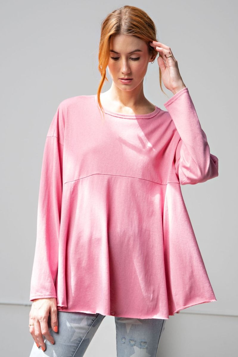 EASEL Swing Top in Rose Pink